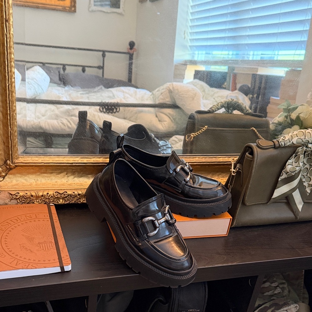 Chunky Loafers with Buckle Detail